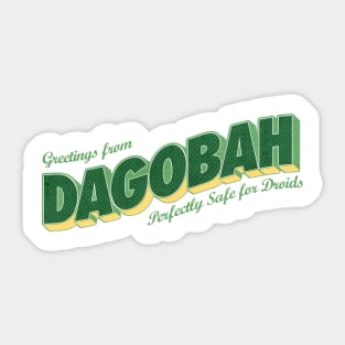 Greetings from Dagobah Tee Sticker